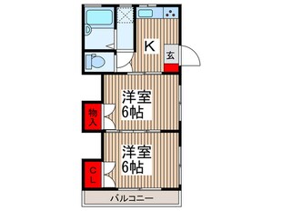 高砂荘の物件間取画像